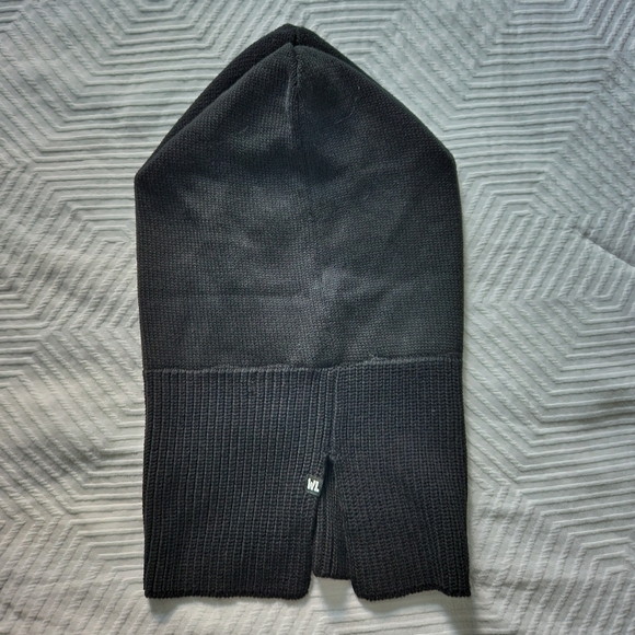 NWOT Wrap Life Satin-Lined Black Knit Balaclava, One Size - Picture 5 of 5